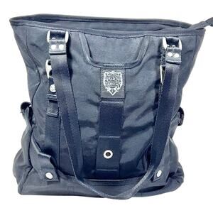 Vintage Oakley Voltage Tote Bag 2.0 Black Metal Vertical Y2K Messenger Shoulder